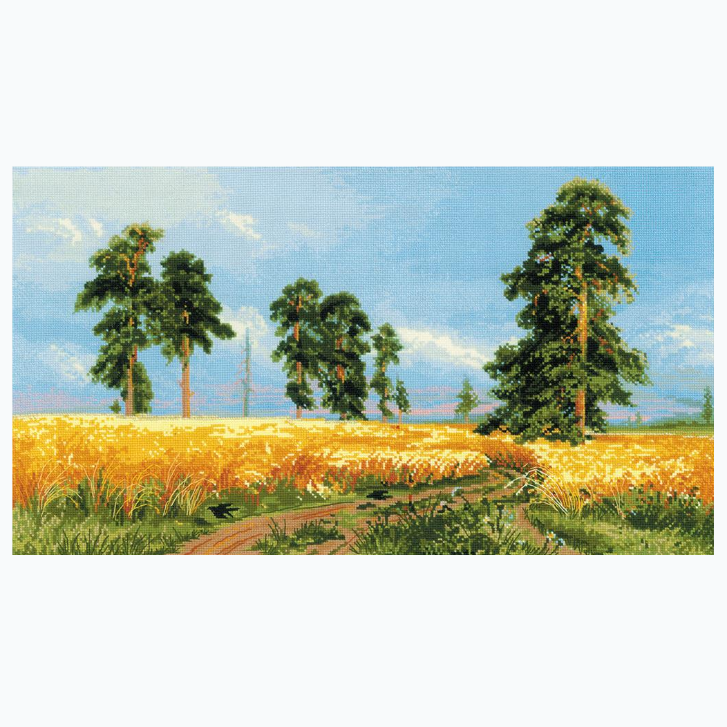Embroidery kit - A Rye Field, After I. Shishkin's Painting 1598