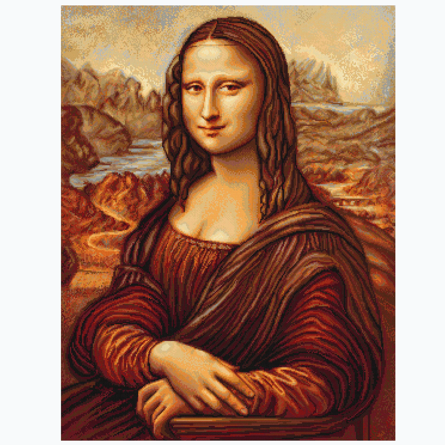 Kit de broderie - La Joconde, Léonard de Vinci B416