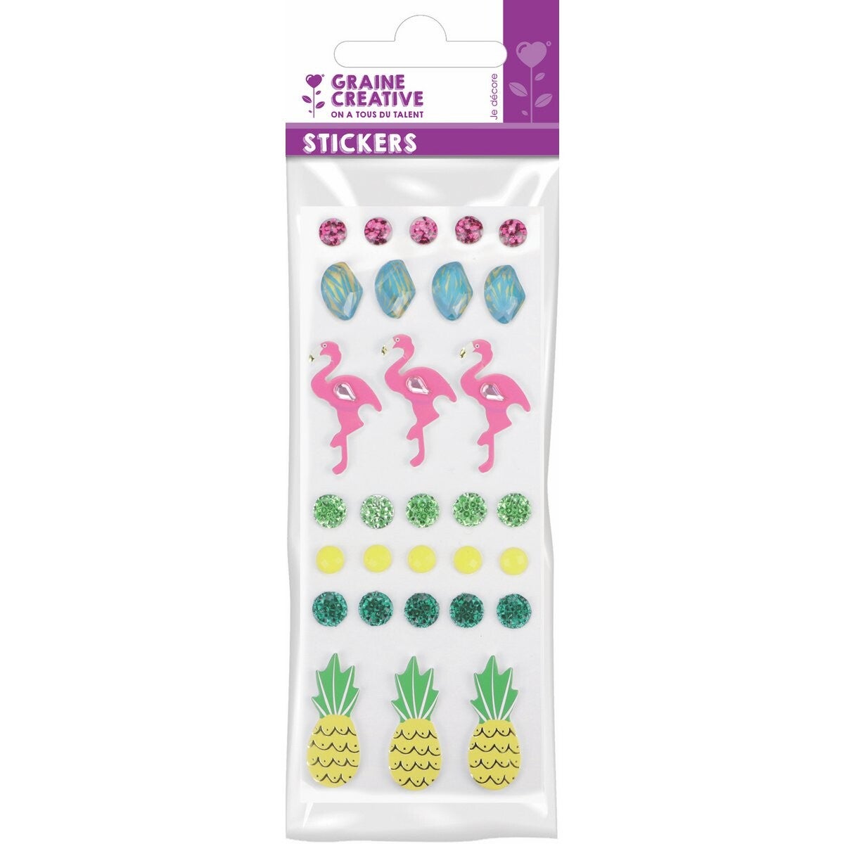 3D Stickers - Flamingo Assortment