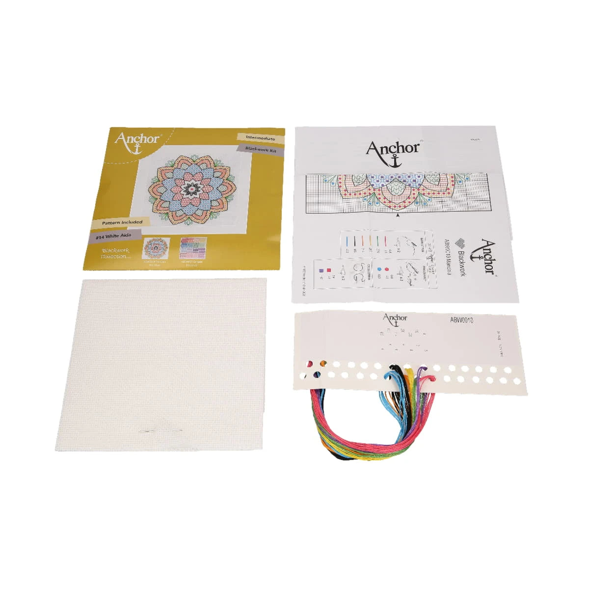 Borduurpakket Blackwork - Mandala ABW0010