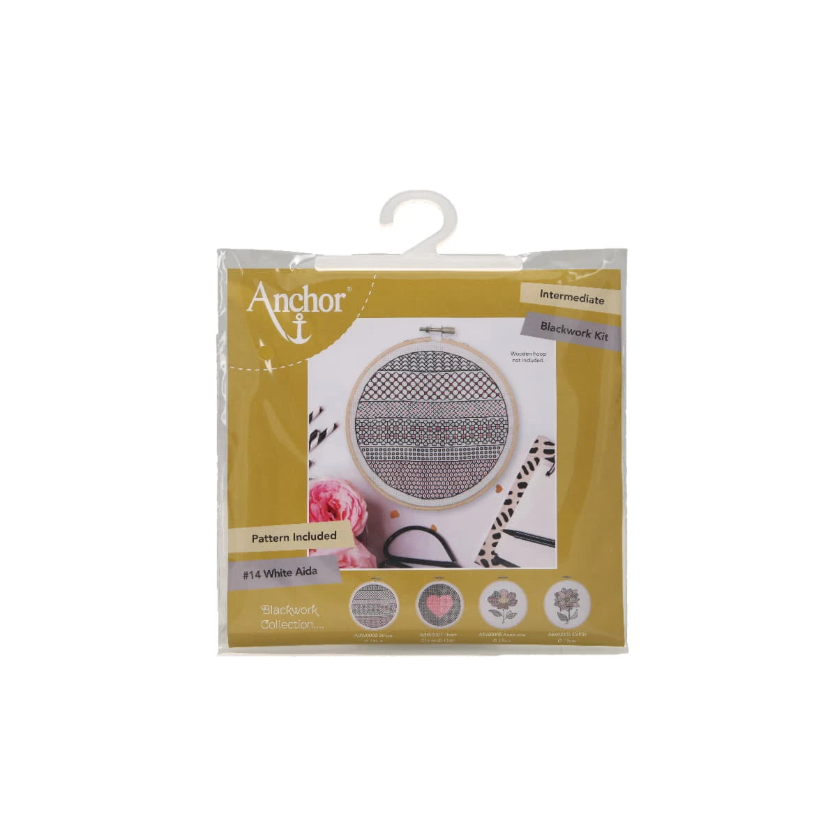 Embroidery kit Blackwork - Stripe