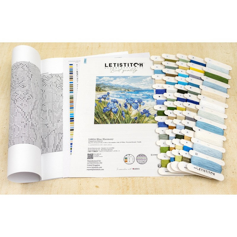 Borduurpakket - Blue Harmony L9934