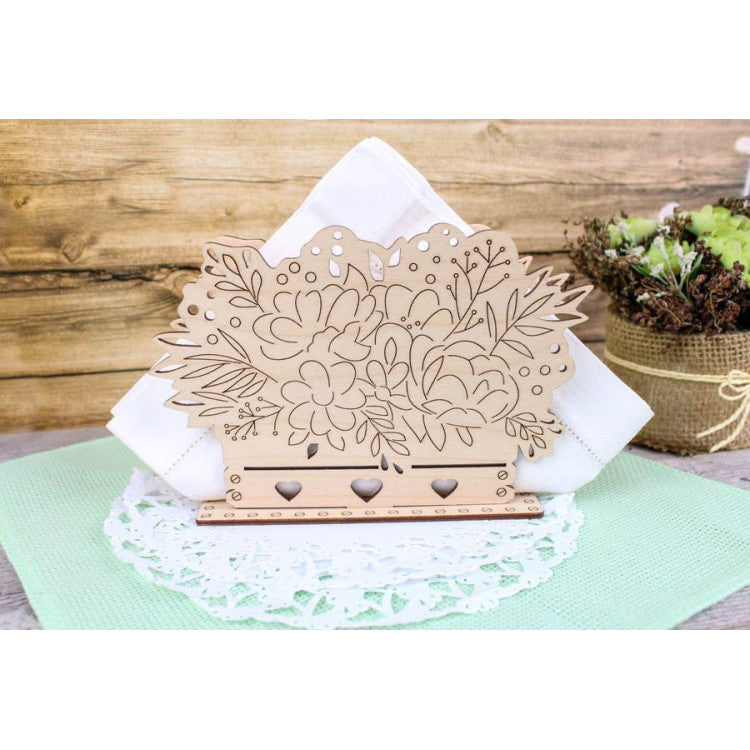 Embroidery Kit Napkin Holder - Flower Arrangement SO-090