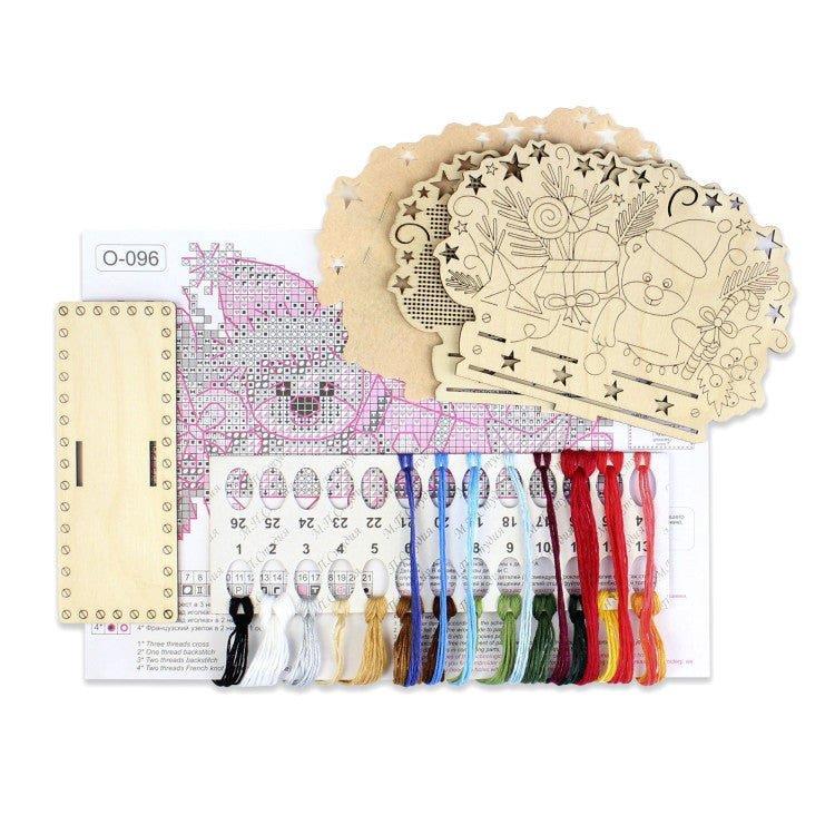 Borduurpakket - Servettenhouder - "New Year Is Coming" O-096