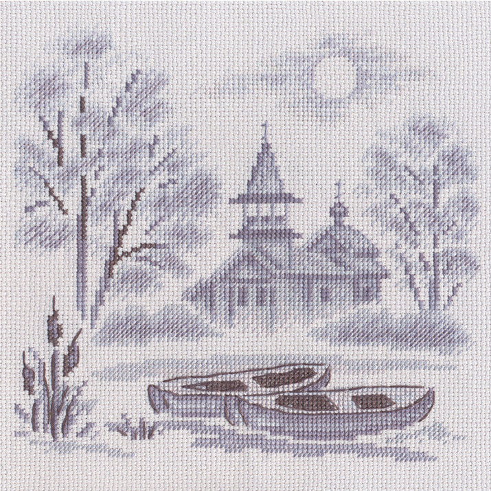 Kruissteek Borduurpakket - Fog Over The River PPS-1057