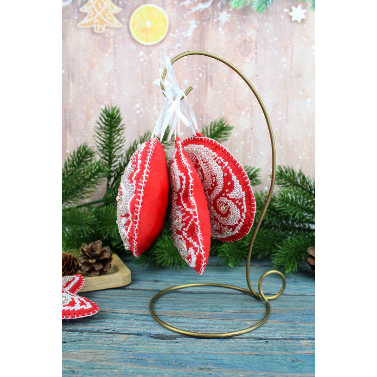 Borduurpakket Kerstboomhanger - Frost Patterns: Flashlight ST-1093