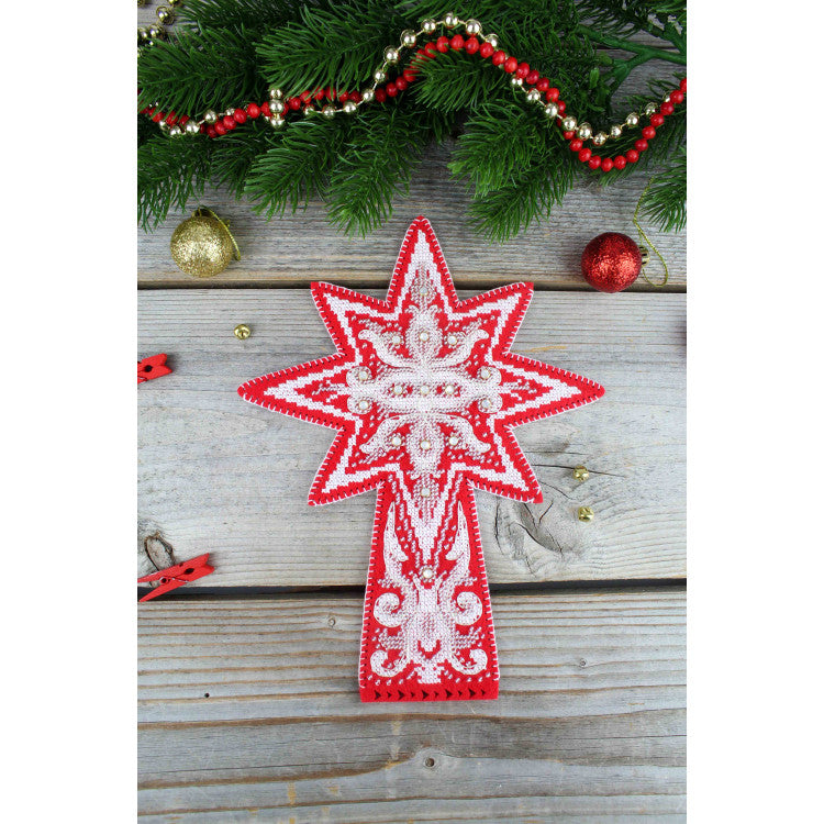 Borduurpakket Kerstboomhanger - Frost Patterns: Star ST1080
