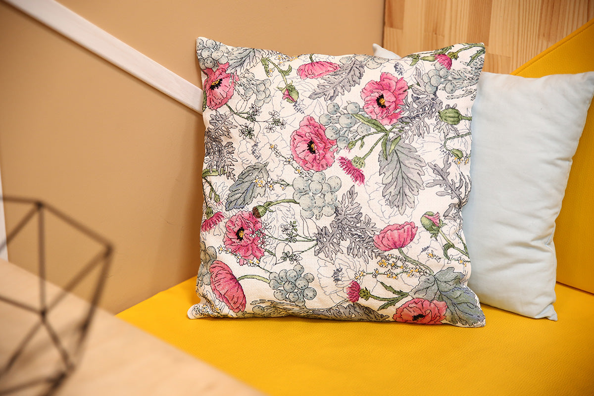 Kussen Borduurpakket - Poppies PD-7204