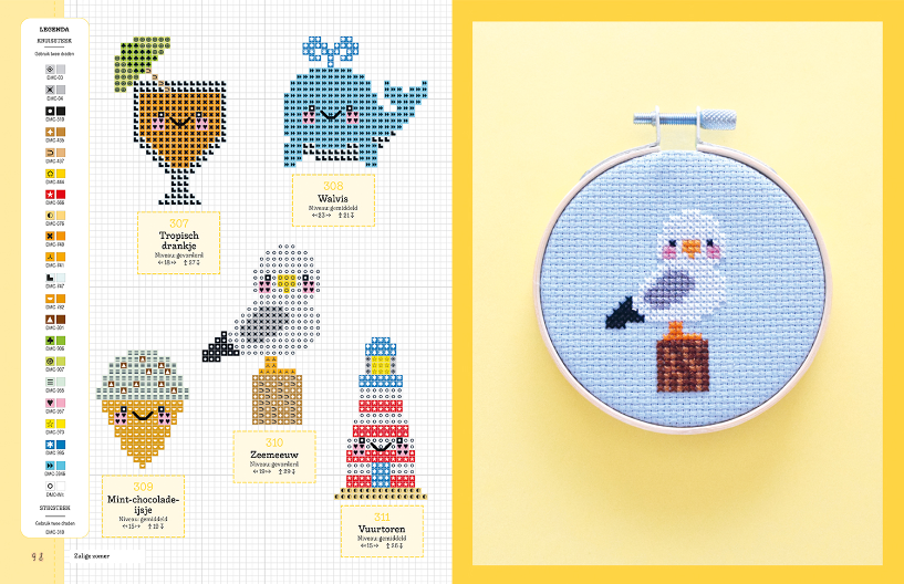 Cute Kawaii Embroidery - Over 400 Cute Cross Stitch Patterns