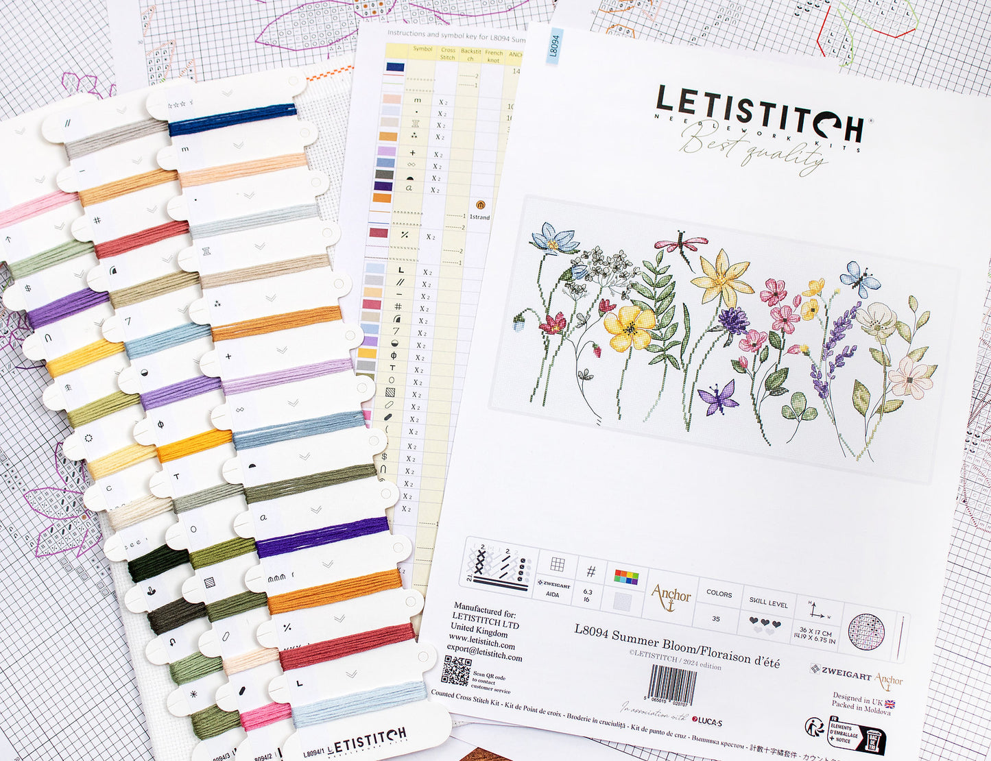 Embroidery kit - Summer Bloom LETI-L8094