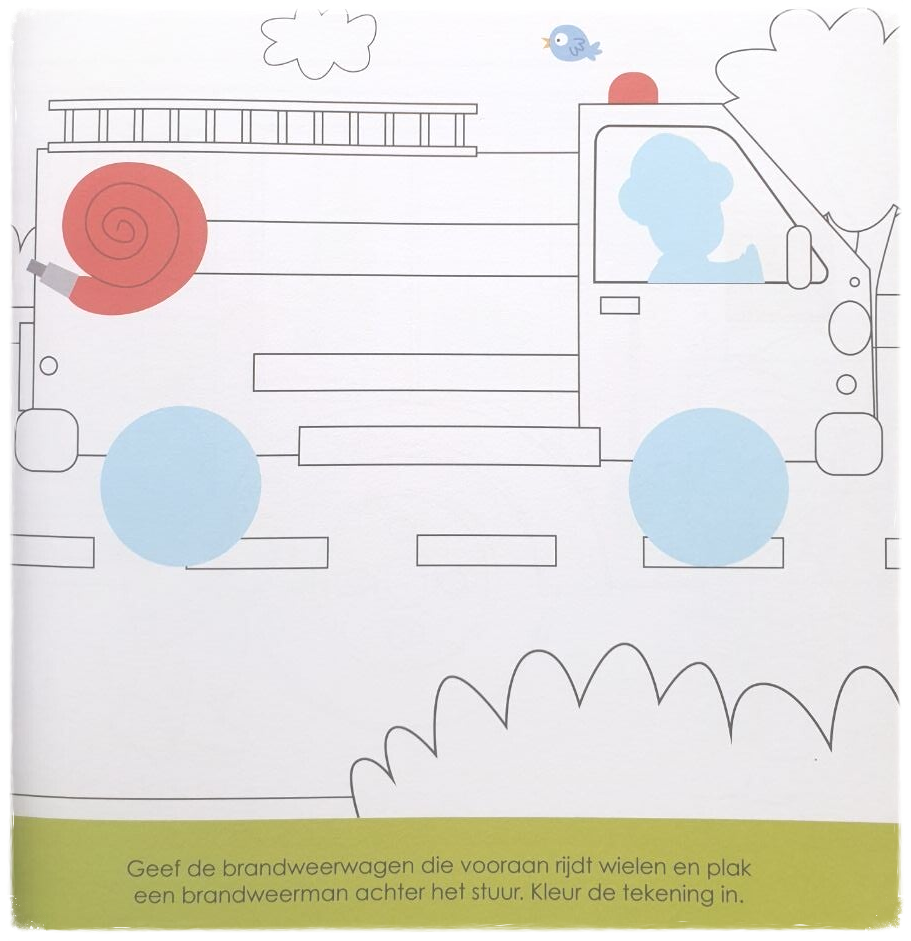 Coller et colorier - Chez les pompiers