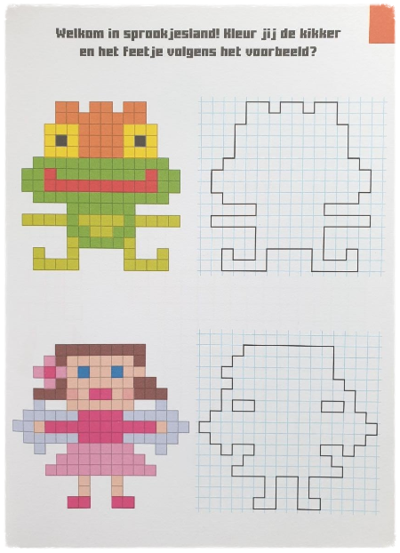 Livre de coloriage Pixel Art - Contes de fées