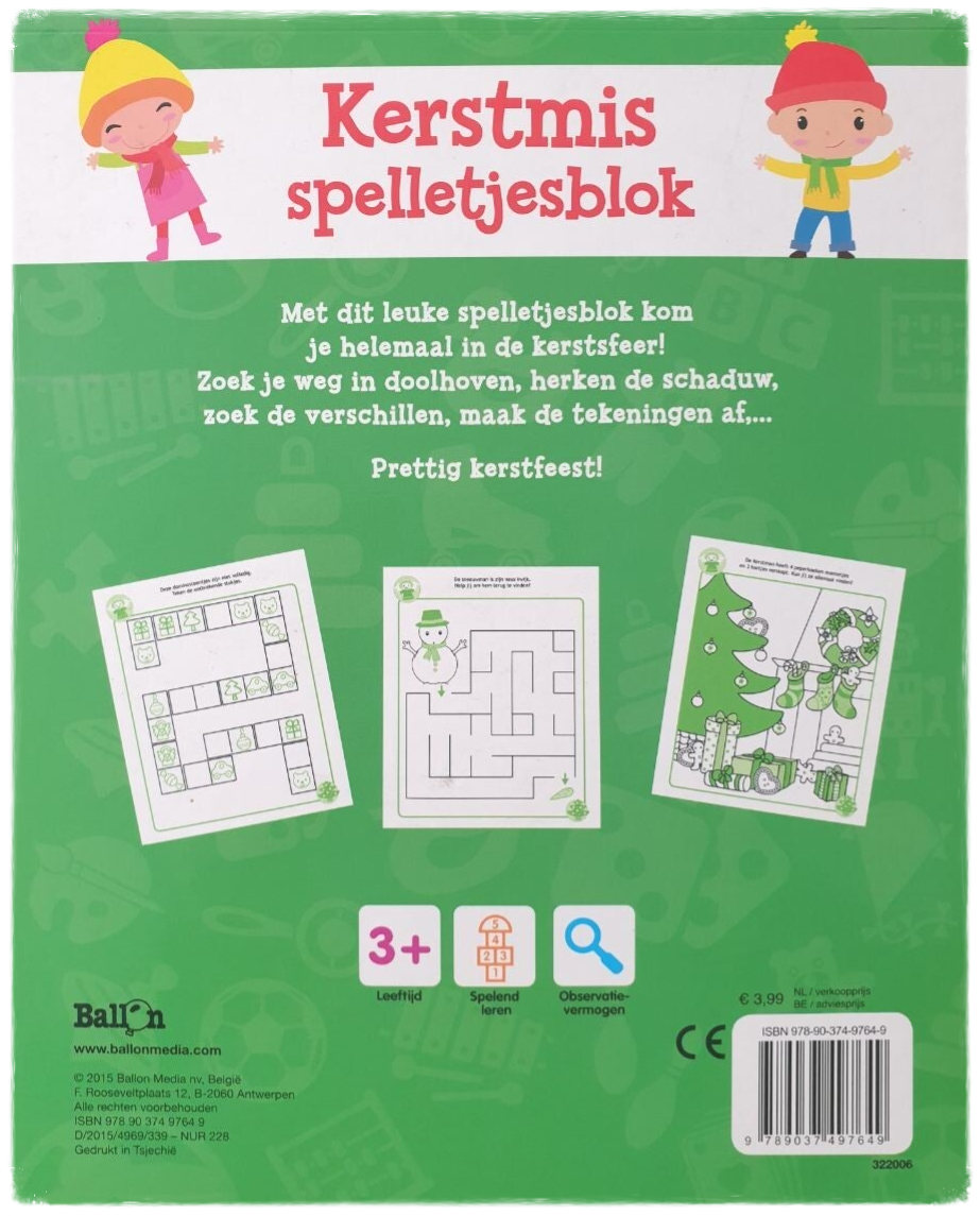 Kerstmis Spelletjesblok