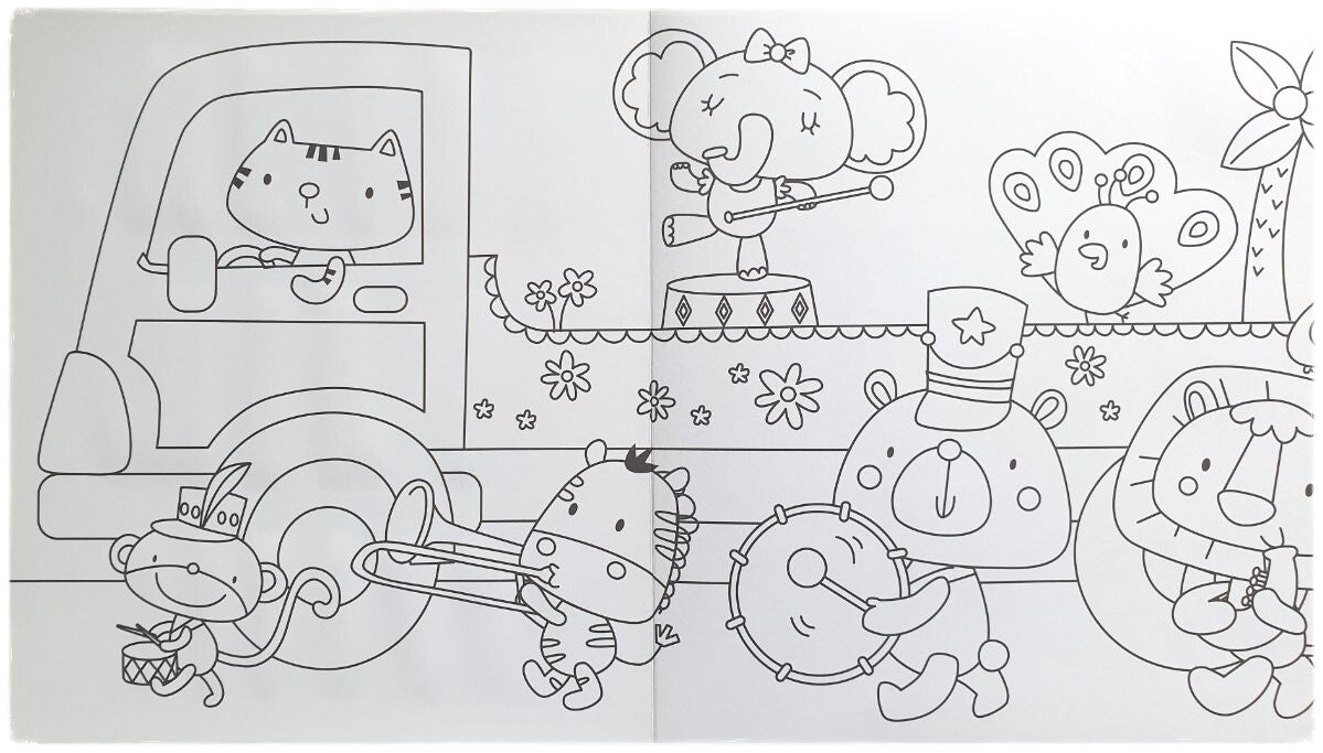 The Longest Coloring Book: The Animal Fanfare
