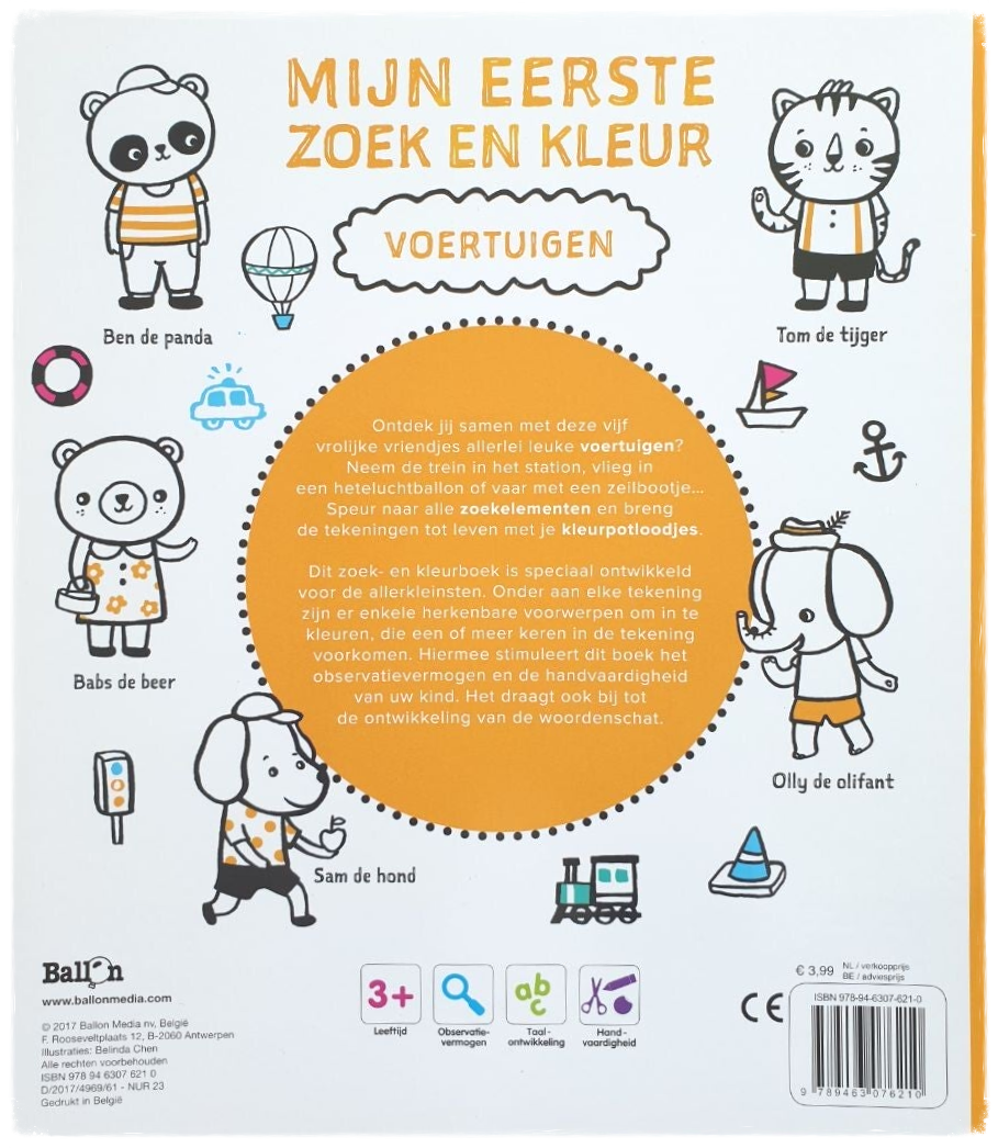 Mijn Eerste Zoek en Kleur - Voertuigen