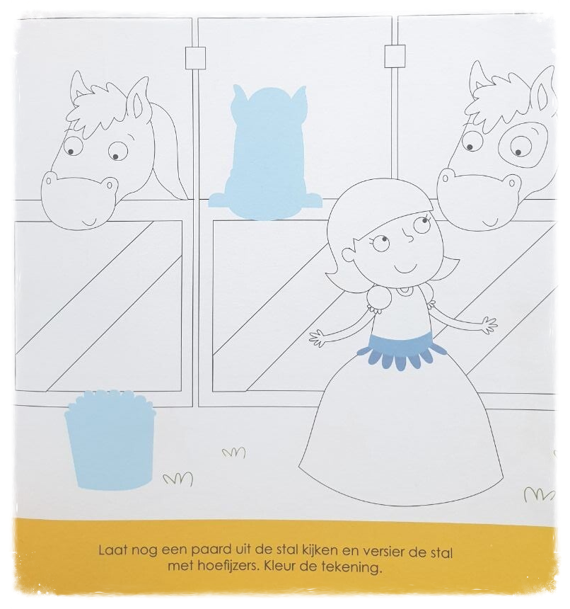 Plak en Kleur - Prinsessen