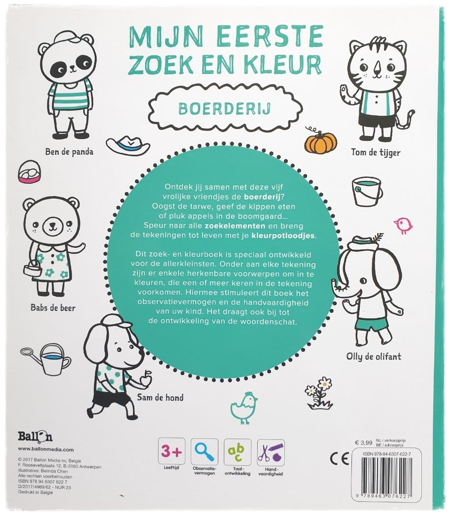 Mijn Eerste Zoek en Kleur - Boerderij