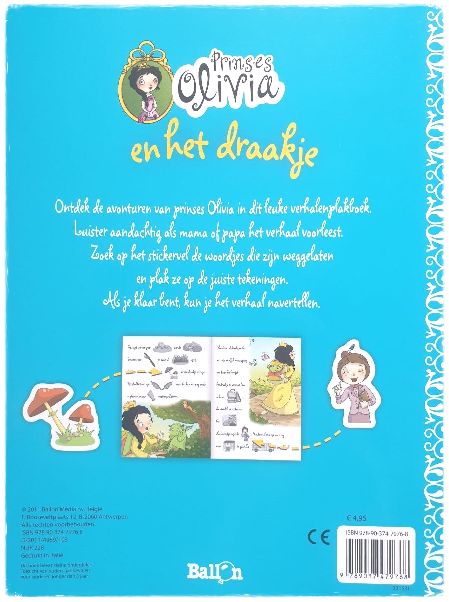 Verhalenplakboek - Prinses Olivia en het Draakje