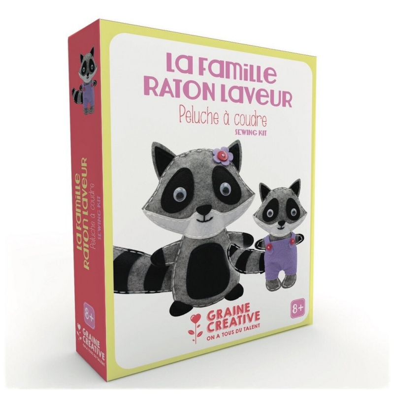 Kit de couture - Peluches Famille Raton Laveur 750715