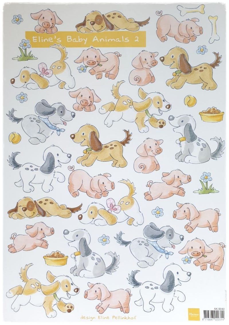 3D Knipvel - Eline's Baby Animals 2 - AK 0040