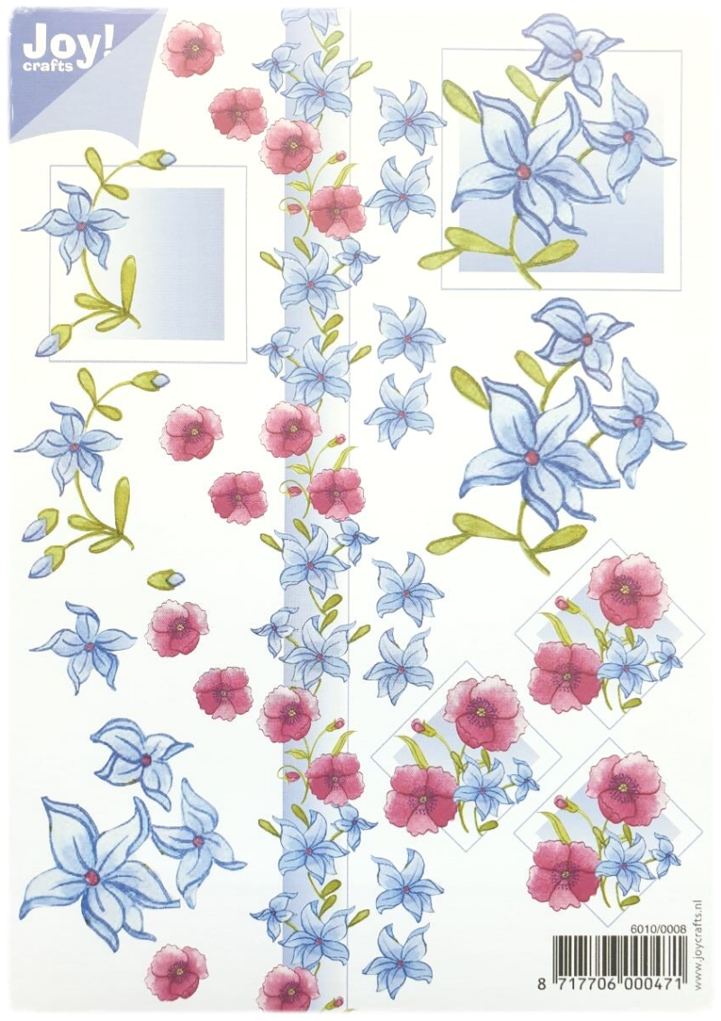 3D Knipvel - Bloemen A5 - 6010/0008