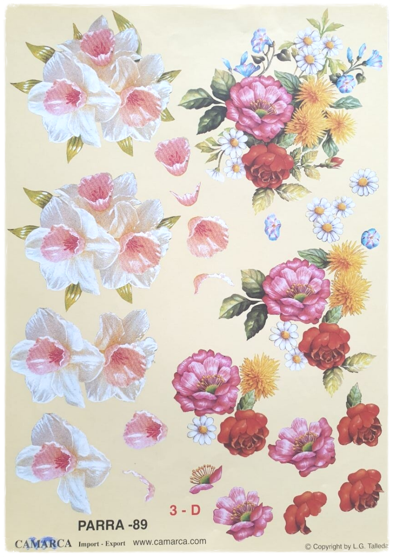 3D Knipvel - Bloemen - Parra 89