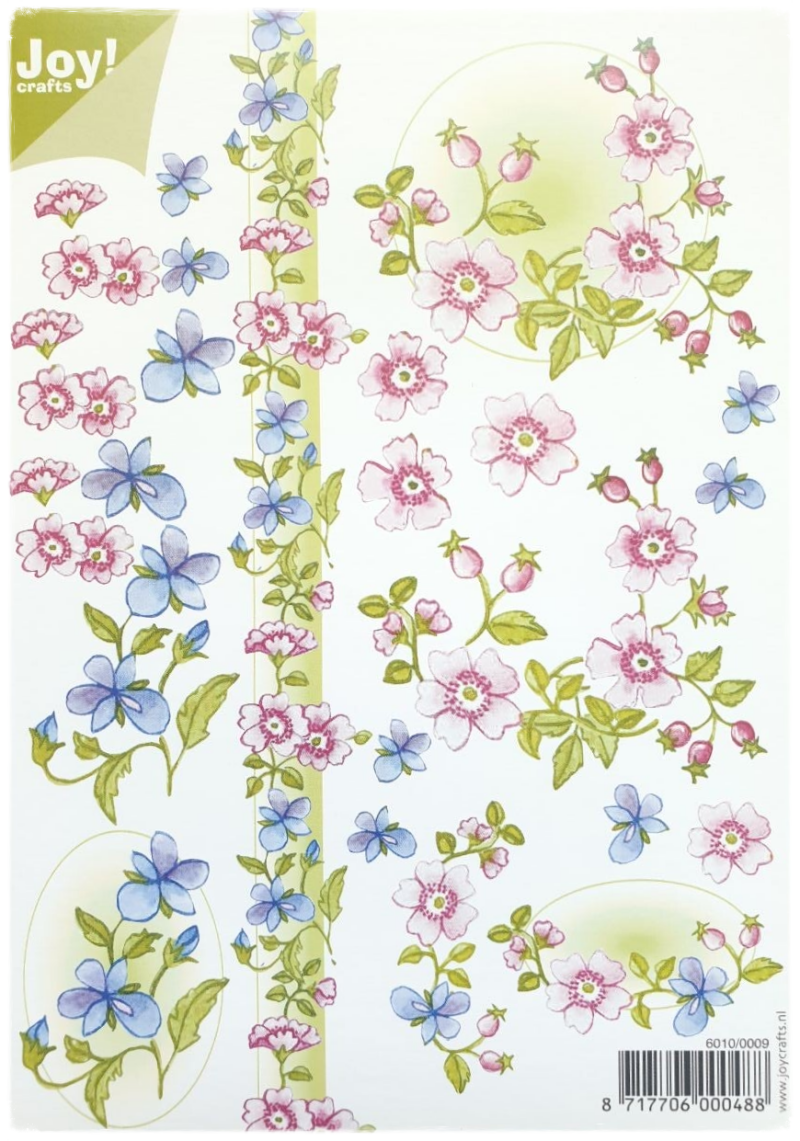 3D Knipvel - Bloemen A5 - 6010/0009