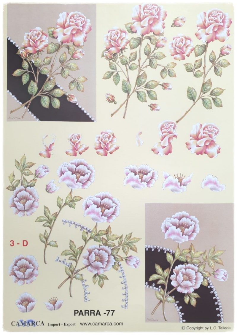 3D Knipvel - Bloemen - Parra 77