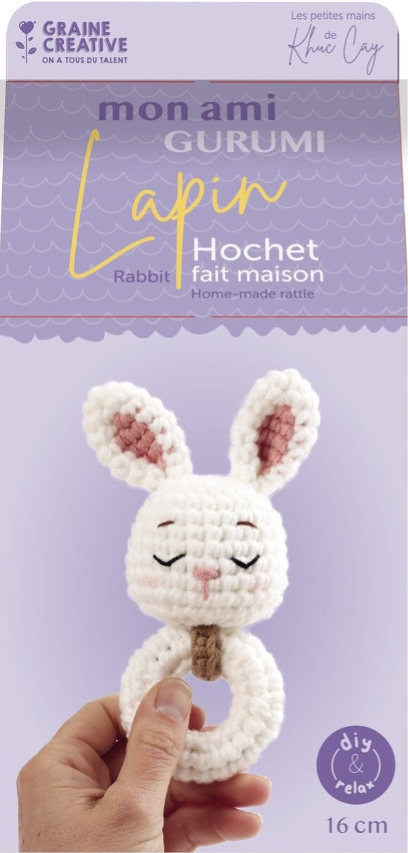 DIY Crochet Kit - Rabbit Rattle