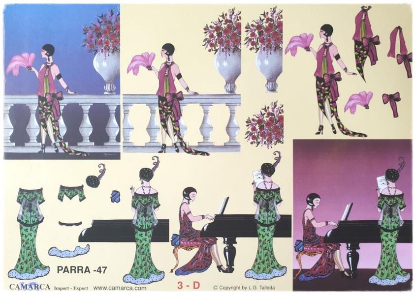 3D Knipvel - Vintage Dames - Parra 47