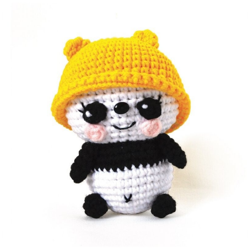 DIY Crochet Kit - Panda Minigurumi Kit