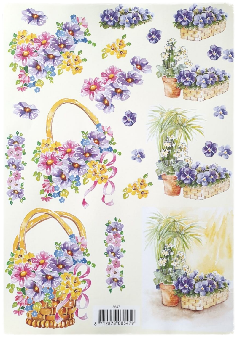 3D Knipvel - Bloemen en Planten - 8547