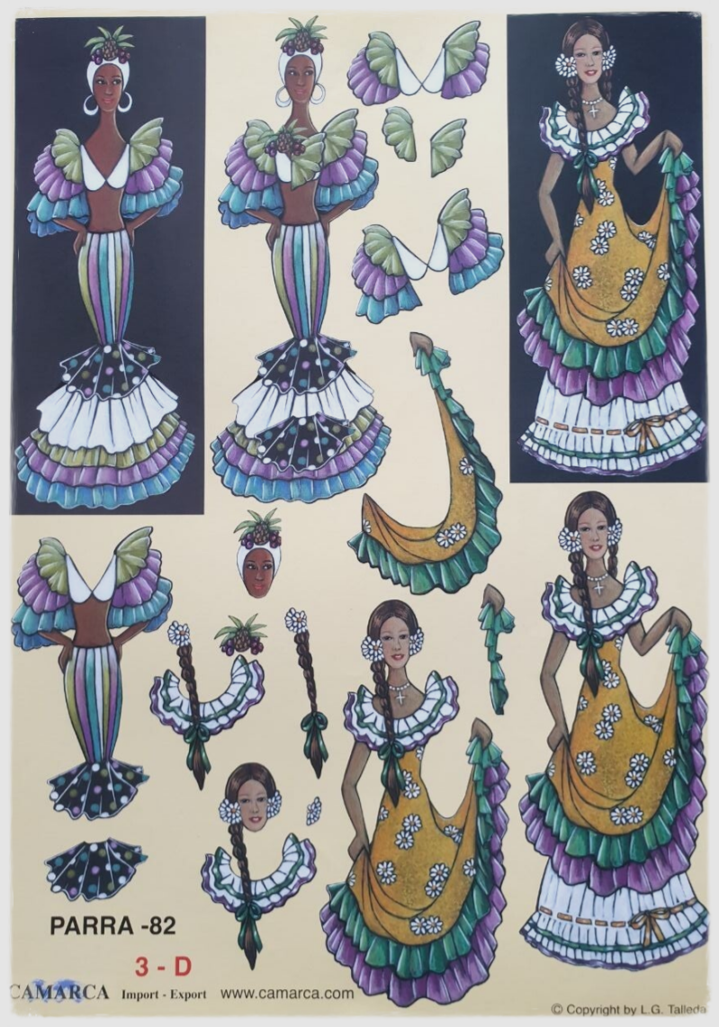 3D Cutting Sheet - Exotic Ladies - Parra 82