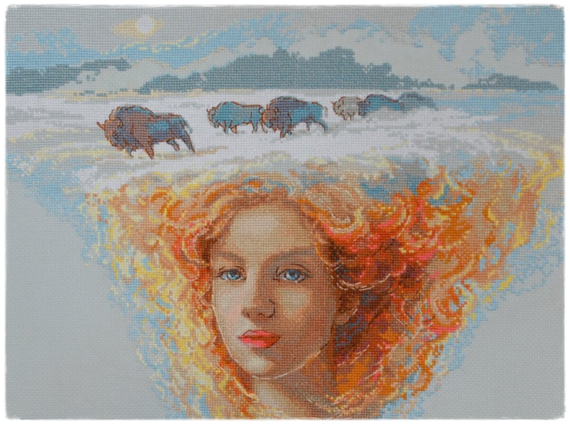 Borduurpakket Kruissteek - Mother Earth: Nature