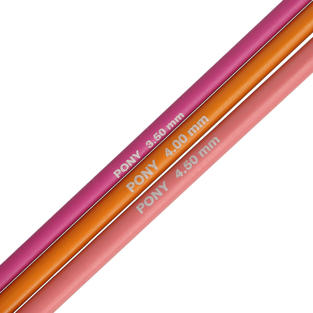 Pony Colour Sokkennaalden Set - 20cm - 3.50-4.50mm