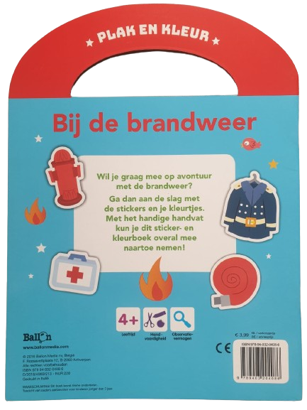Plak en Kleur - Bij De Brandweer