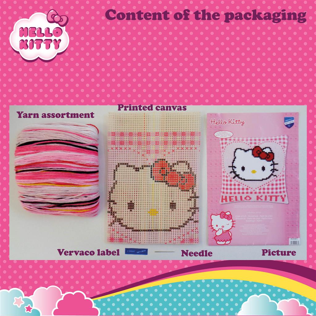 Kussen Borduurpakket - Hello Kitty In Hartje PN-0148211