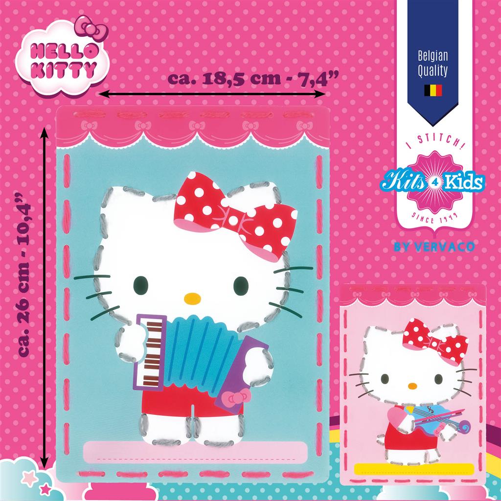 Kit de broderie pour enfants – Hello Kitty jouant de la musique PN-0157762