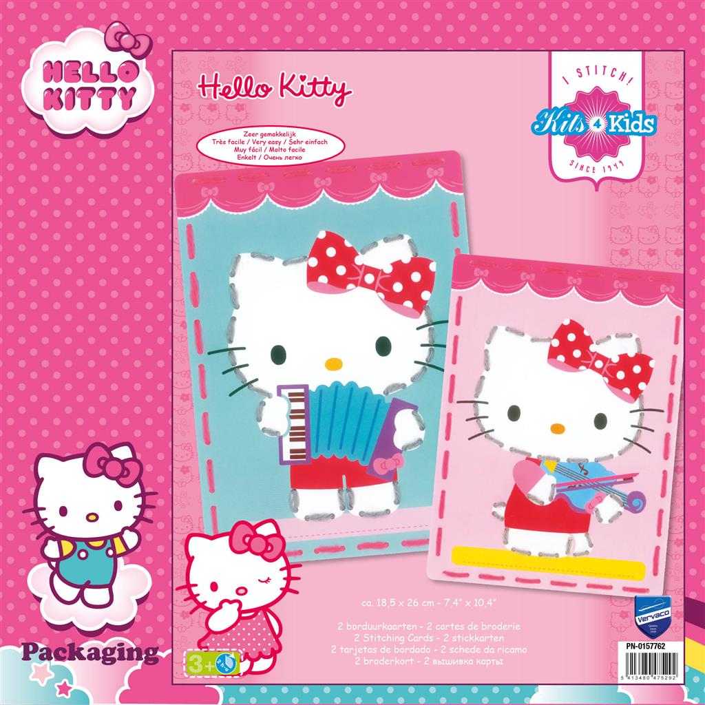 Kit de broderie pour enfants – Hello Kitty jouant de la musique PN-0157762