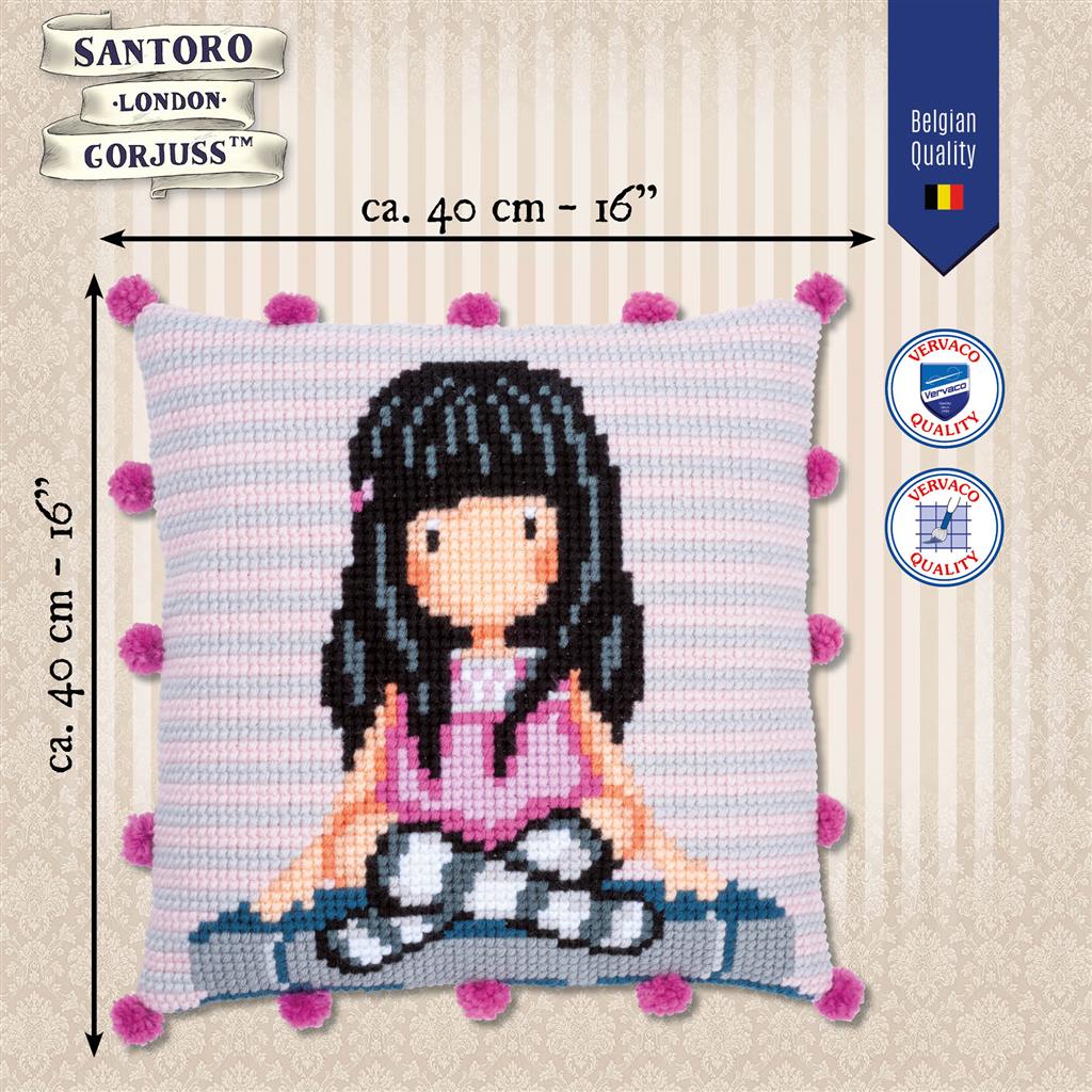 Cushion Embroidery Kit - Gorjuss The Words PN-0187991