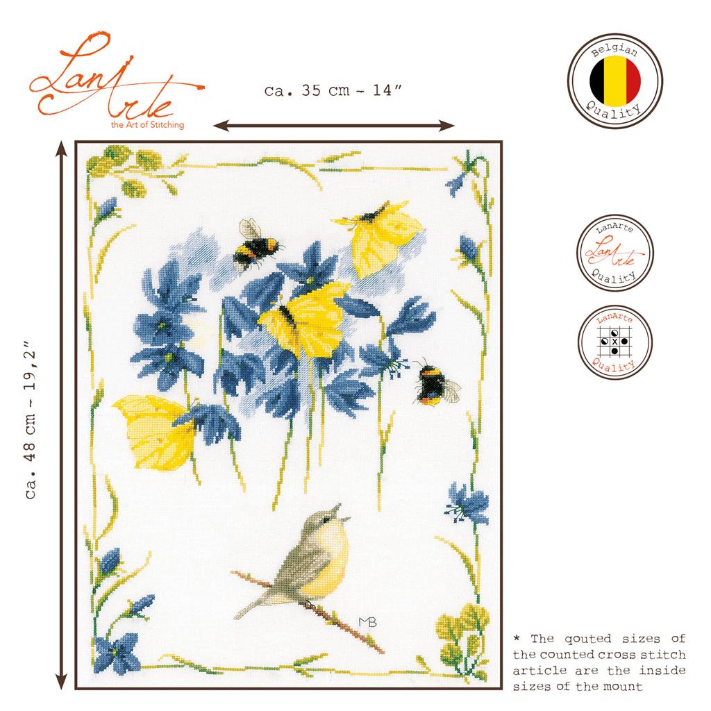 Embroidery kit - Chirping Chiffchaff PN-0191926