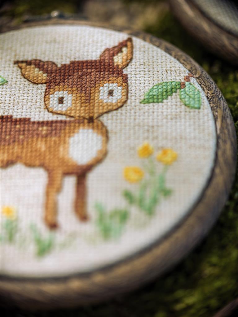 Borduurpakket - Miniatuur Kit Bosdieren - Set Van 3
