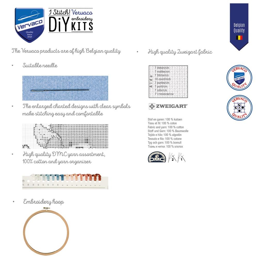 Borduurpakket - Miniatuur Kit Gnomes - Set Van 3