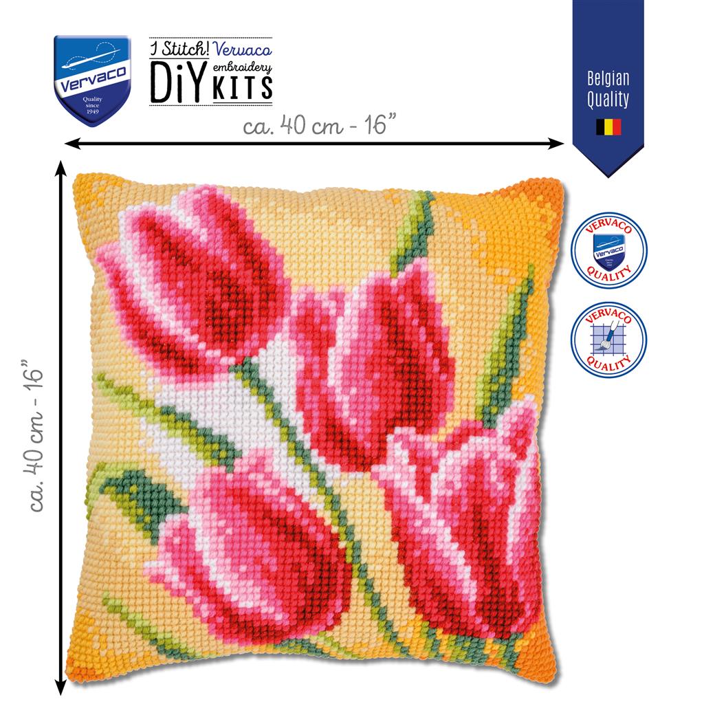 Cushion Embroidery Kit - Tulips PN-0204603