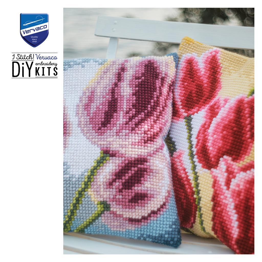 Cushion Embroidery Kit - Tulips PN-0204603
