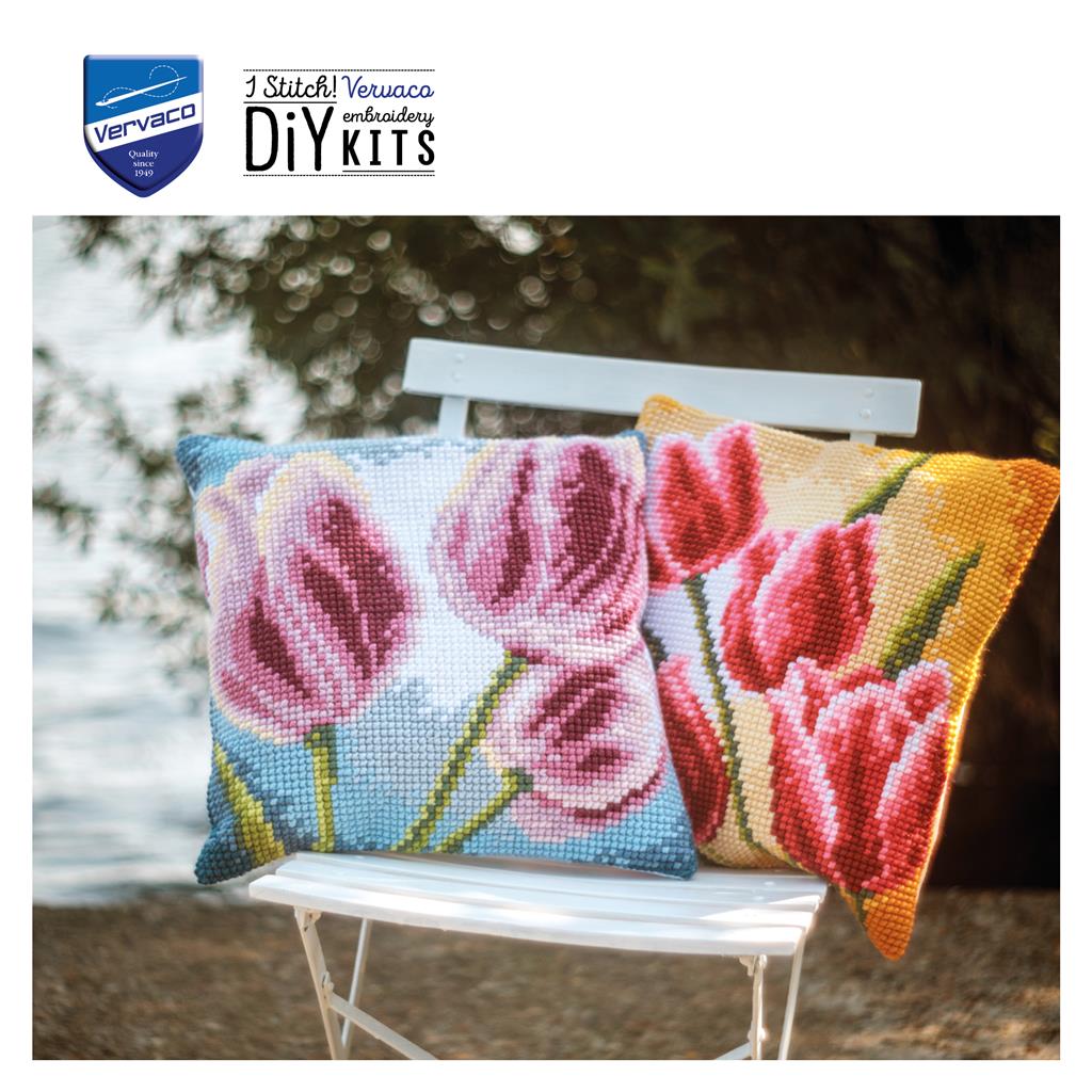 Cushion Embroidery Kit - Tulips PN-0204603