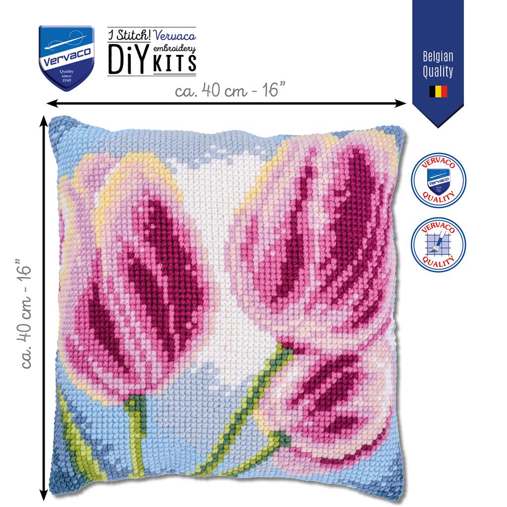 Cushion Embroidery Kit - Tulips PN-0204608