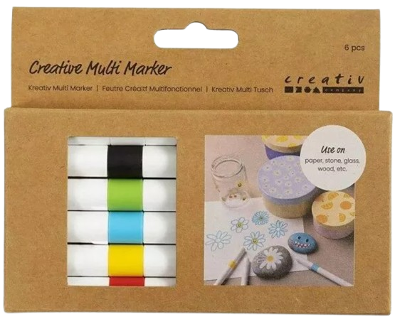 Marqueur multi-marqueurs créatifs - 6 pièces