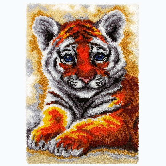 Knotting Kit Knotting Carpet - Young Tiger SA4121