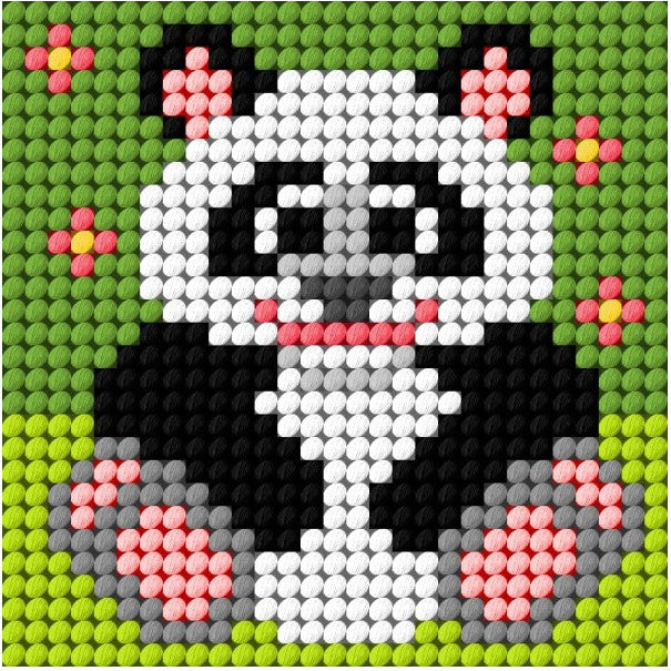 Borduurpakket Voor Kinderen - Panda SA9646